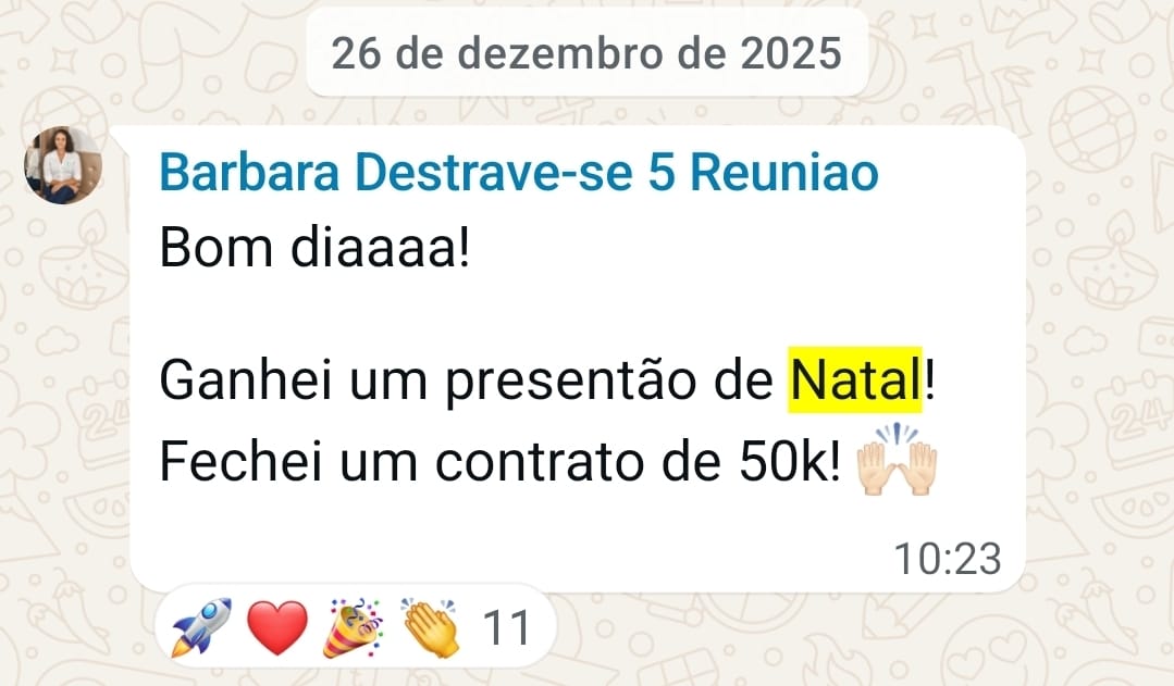 Depoimento: contrato de 50 mil fechado